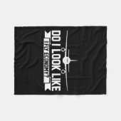 Do I Look Like I Fly Economy _ Funny First Cl Trav フリースブランケット (正面(横))