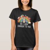 Do I Look Straight To You Bisexual Pride Bisexuali Tシャツ (正面)