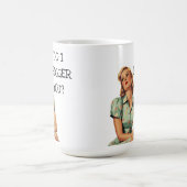 Do I Trigger You おもしろいレトロ主婦 コーヒーマグカップ (中央)