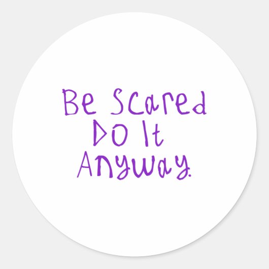 Do It Anyway Sticker2 ラウンドシール (正面)