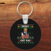 Do It Funny Chit-mas Christmas Meme キーホルダー (正面)