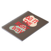 Do It - Good Vibesメッセージスパイラルノートブック ノートブック (左側)