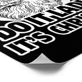 Do It Lady It's Christmas Funny Holiday Festive  ポスター (角)