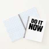 Do It Now Motivational Quote Minimal Typography In ノートブック (内部)