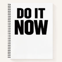 Do It Now Motivational Quote Minimal Typography In