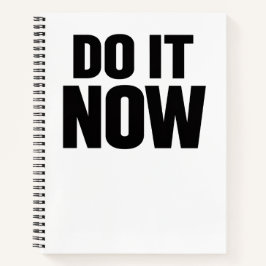 Do It Now Motivational Quote Minimal Typography In ノートブック