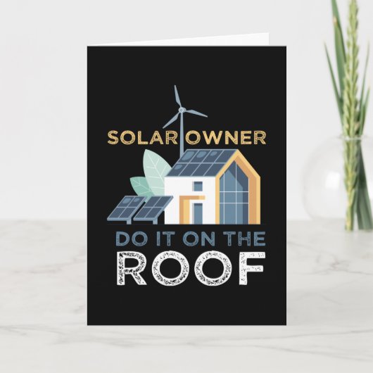 Do It On The Roof Solar Photovoltaic カード (正面)