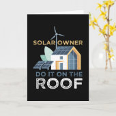 Do It On The Roof Solar Photovoltaic カード (黄色い花)