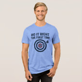 Do It Right the First Time Zero Defects Target トライブレンドＴシャツ (正面全面)