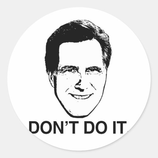Do It Romney.png ラウンドシール (正面)