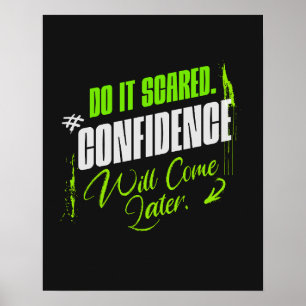 Do It Scared - やる気と自信 ポスター