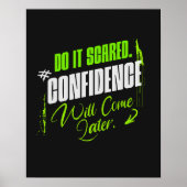 Do It Scared - Motivational Confidence  ポスター (正面)