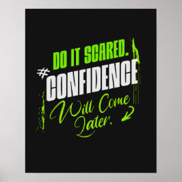 Do It Scared - Motivational Confidence ポスター