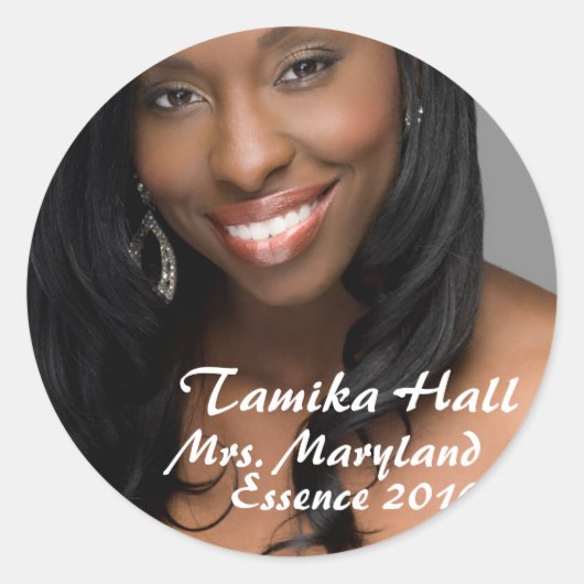 Do-It-Yourselfクイーンステッカー ラウンドシール (正面)