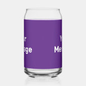 Do It Yourself 王室の Purple & White文字テンプレート ガラス缶 (左)