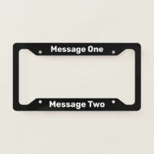 Do It YoursemテンプレートBlackライセンスプレートフレーム