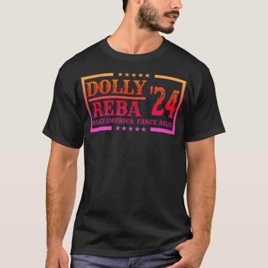 Do-Ly Reba'24 Making America Again Cowboy ファンシー Ap Tシャツ (正面)