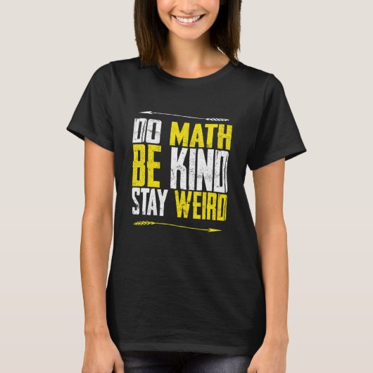 Do Math Be Kind Stay For 風変わり Book Men Co Tシャツ (正面)