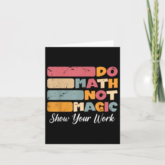 Do Math Not魔法おもしろいMath先生Back To Schoo カード (正面)