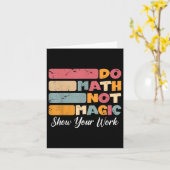Do Math Not魔法おもしろいMath先生Back To Schoo カード (黄色い花)