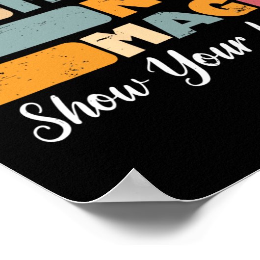 Do Math Not Magic Funny Math Teacher Back To Schoo ポスター (角)