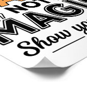Do Math Not Magic Funny Math Teacher Back To Schoo ポスター (角)