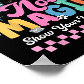 Do Math Not Magic Funny Math Teachers Student Back ポスター (角)