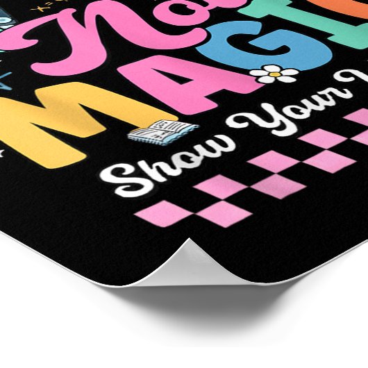 Do Math Not Magic Funny Math Teachers Student Back ポスター (角)