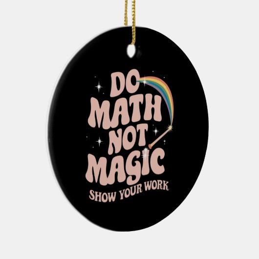 Do Math Not Math魔法おもしろい先生 セラミックオーナメント (右)