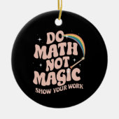 Do Math Not Math魔法おもしろい先生 セラミックオーナメント (正面)
