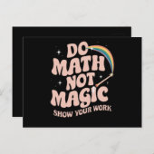 Do Math Not Math魔法おもしろい先生 ポストカード (正面/裏面)