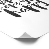 Do more of what makes you happy - Motivational Art ポスター (角)