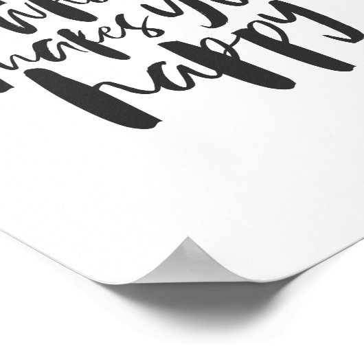 Do more of what makes you happy - Motivational Art ポスター (角)