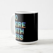 Do More With Less Minimalist Motivational Gradient コーヒーマグカップ (正面左)