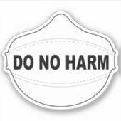 Do No Harmorマスクのビニールシール シール (正面)