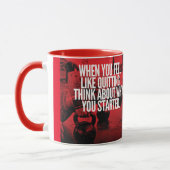 Do not -やめトレーニングやる気を起こさせる マグカップ (左)