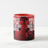 Do not -やめトレーニングやる気を起こさせる マグカップ (中央)