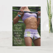 Do not -ストップボディビルトレーニングやる気を起こさせる カード (正面)