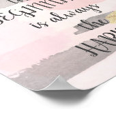 DO NOT 与え UP - Pink金ゴールド引用文 ポスター (角)