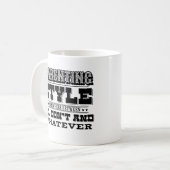 Do Not & Anythingの間の子育てスタイル コーヒーマグカップ (正面左)