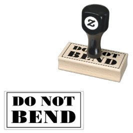 Do Not Bend Artwork Paper Envelope Message ラバースタンプ