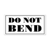Do Not Bend Artwork Paper Envelope Message ラバースタンプ (インプリント)