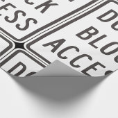 Do Not Block Access Sign Wrapping紙 ラッピングペーパー