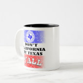 Do not Californiaマイテキサス州・オール# ツートーンマグカップ (正面左)