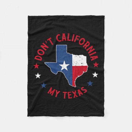 Do Not California Myテキサス州1 フリースブランケット (正面)