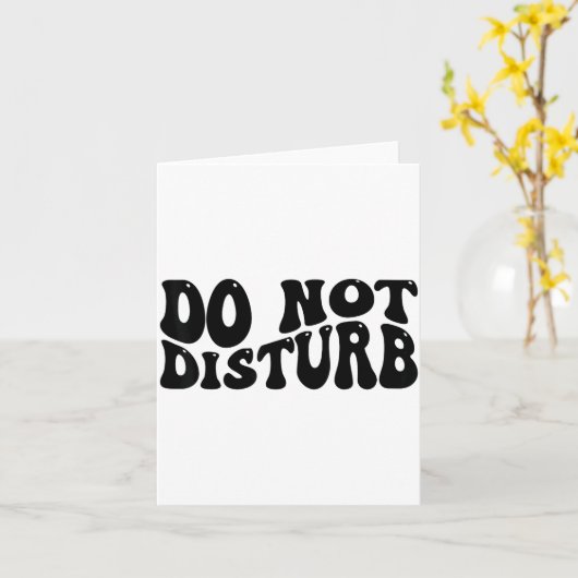 Do Not Disturb  カード (黄色い花)