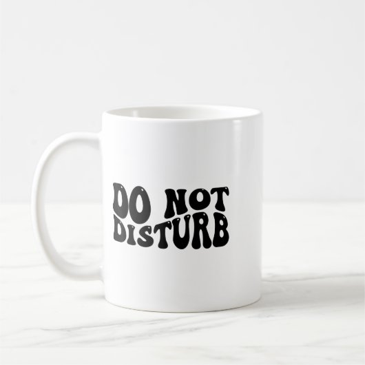 Do Not Disturb  コーヒーマグカップ (左)