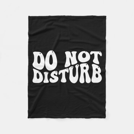 Do Not Disturb  フリースブランケット (正面)