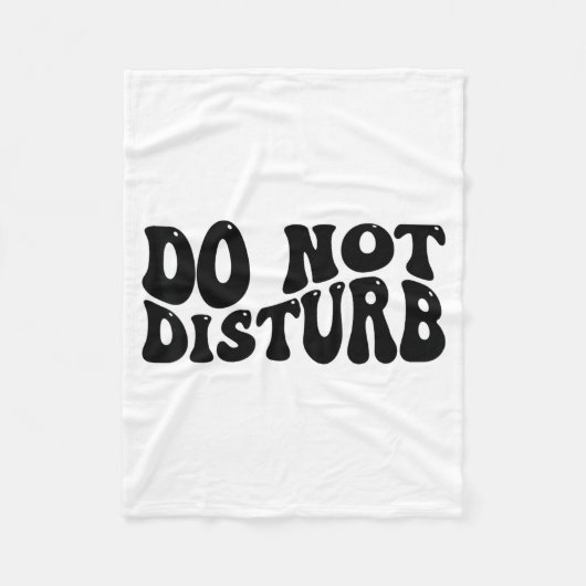 Do Not Disturb  フリースブランケット (正面)