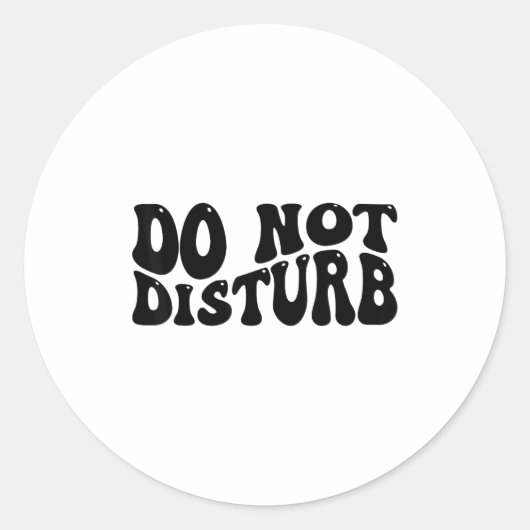 Do Not Disturb  ラウンドシール (正面)